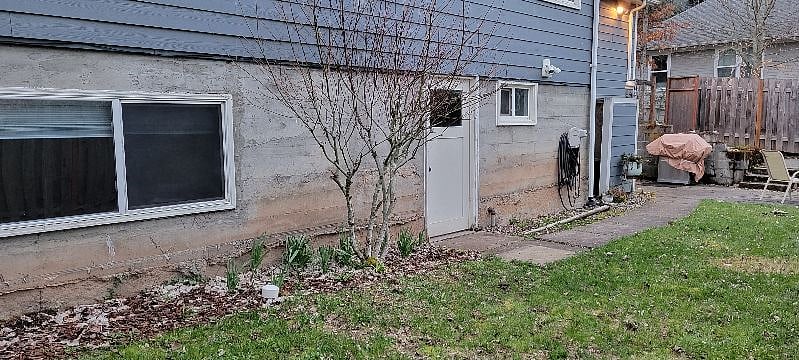 Outside entrance to apartment