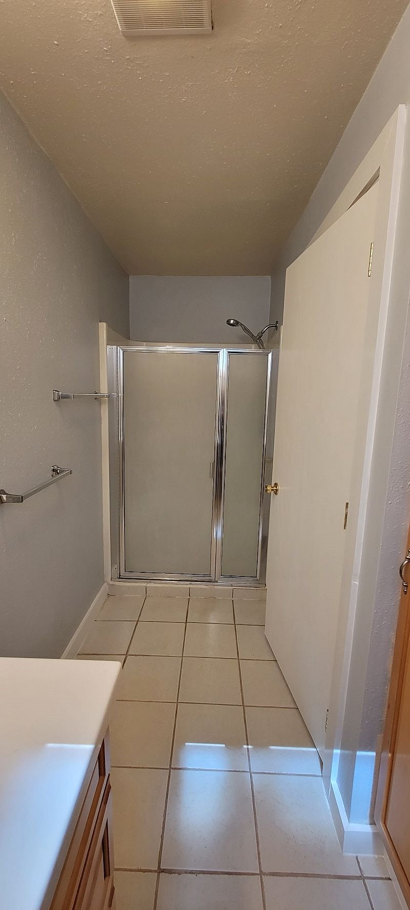 View of shower from sink view