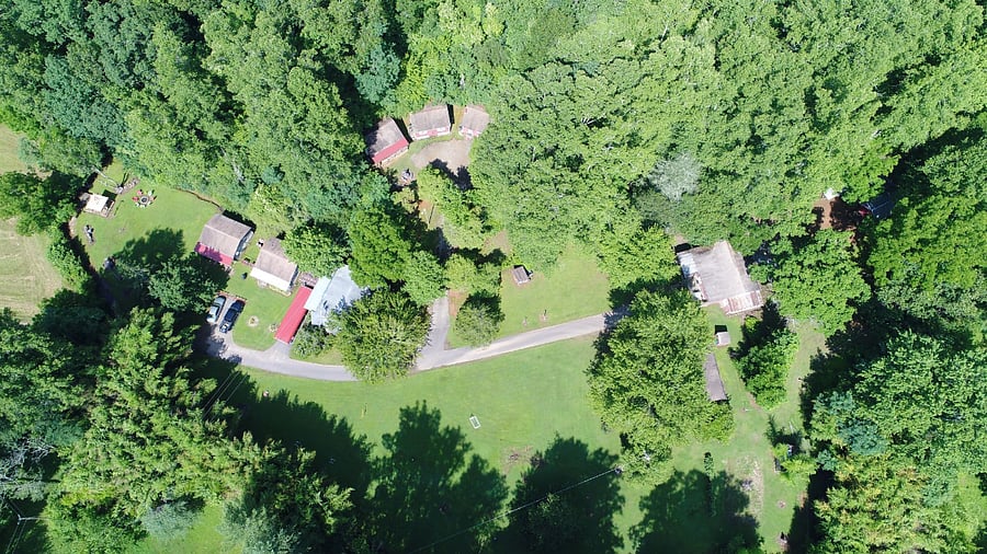 Arial photo of our 7 acres