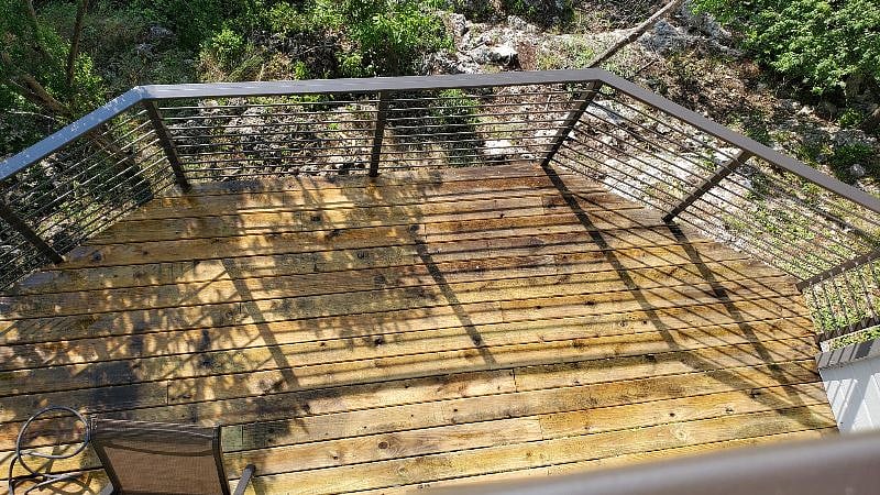 Large Main level Balcony backing to Hill country and greenbelt