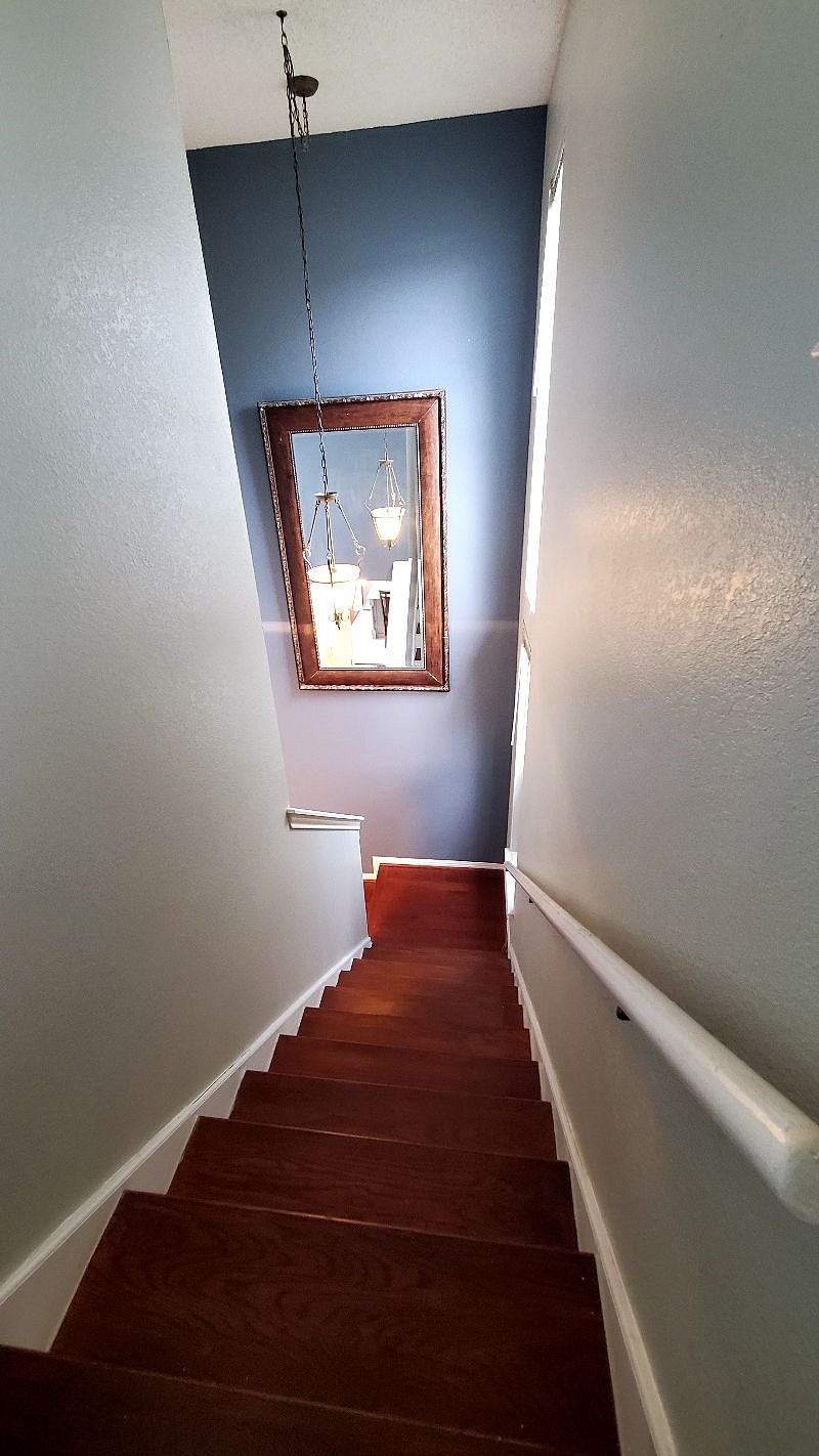 Views coming down the stairs