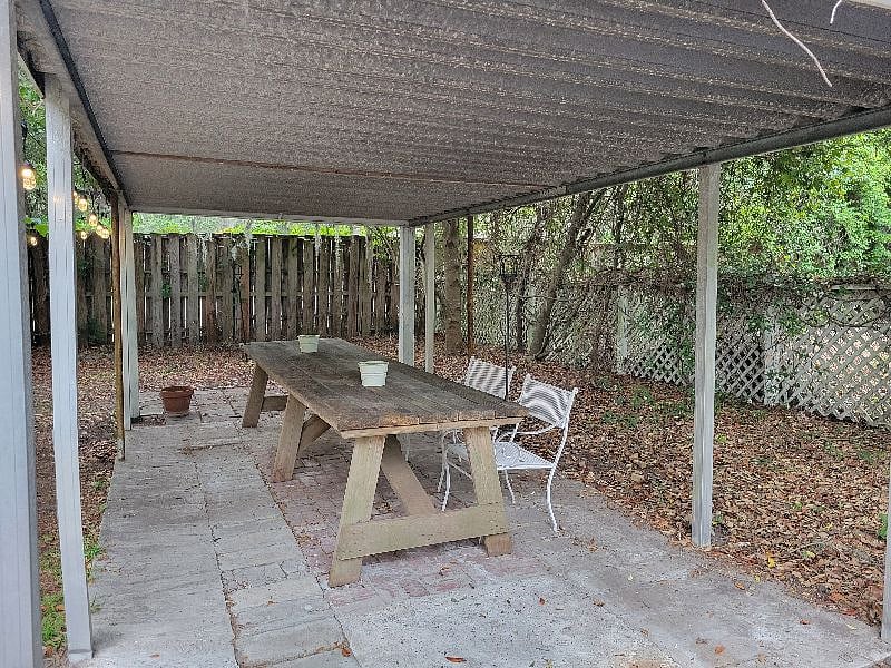 Covered picnic table 