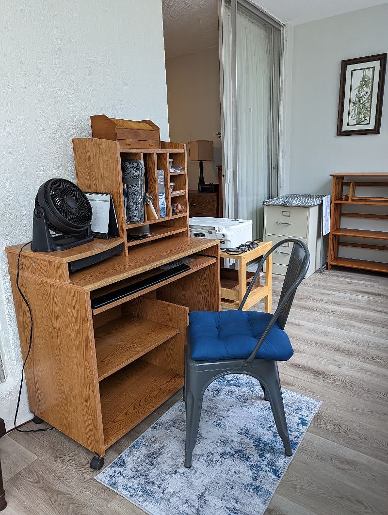 File cabinet, book shelf 