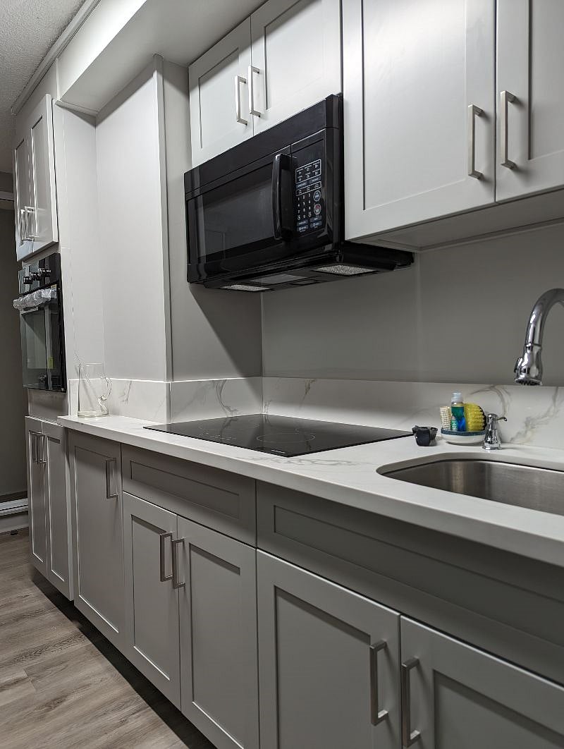 Kitchen glass stove top