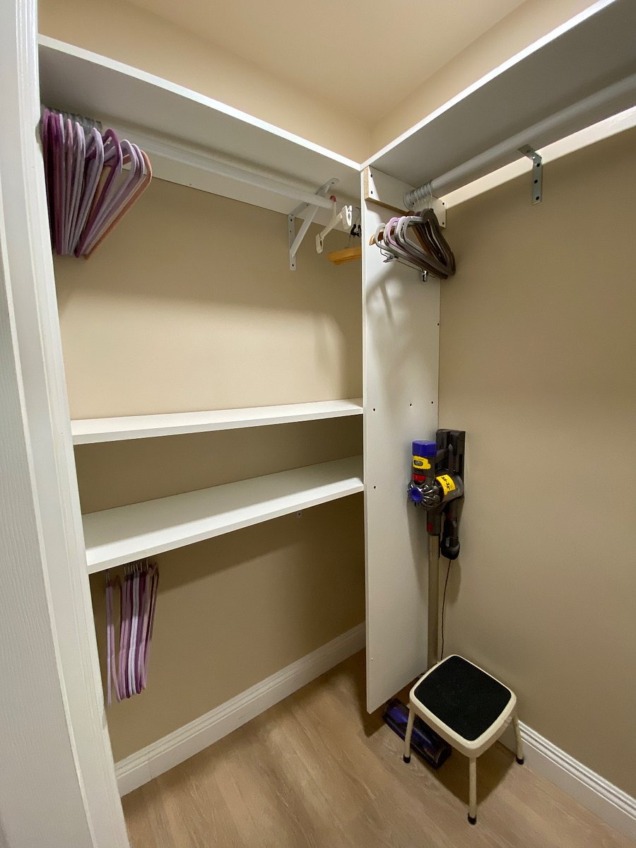 inside closet