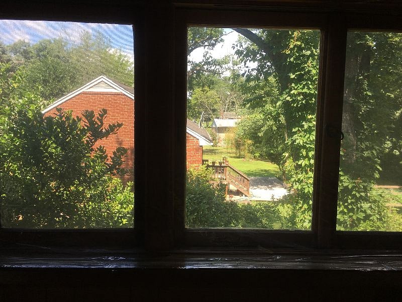 Living room side window view