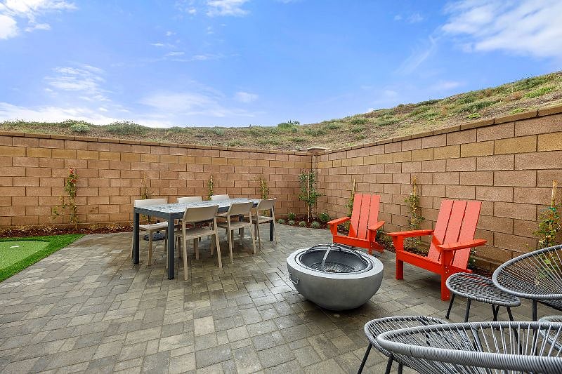 Enjoy a quiet moment in the backyard.