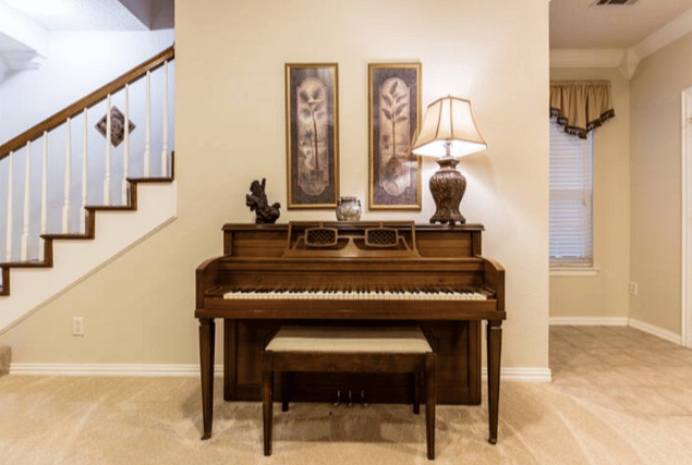 Piano in downstairs living space
