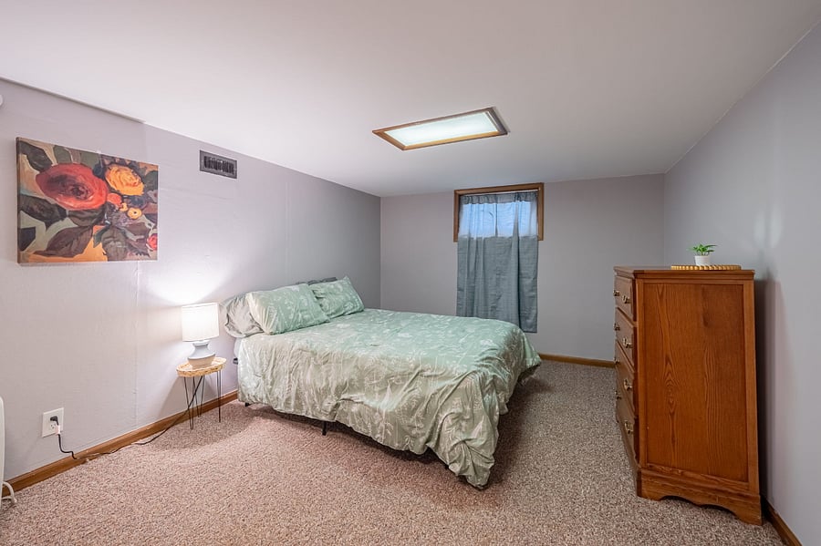 large downstairs bedroom