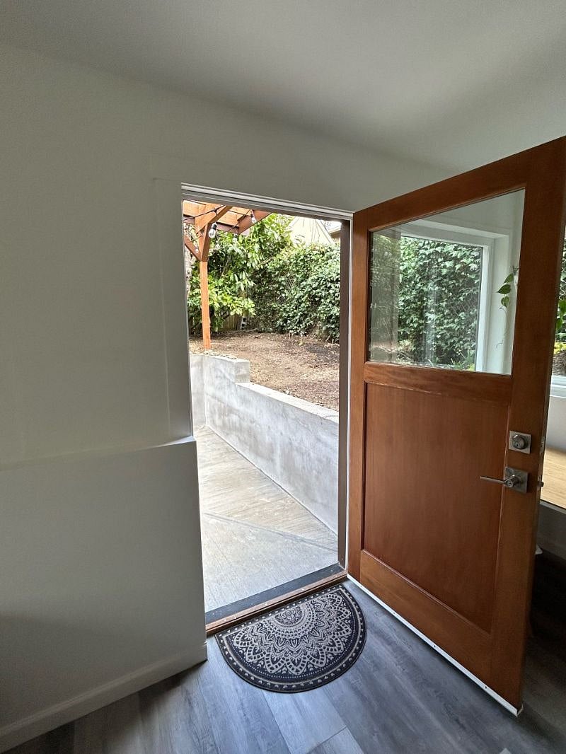 Door to the patio.