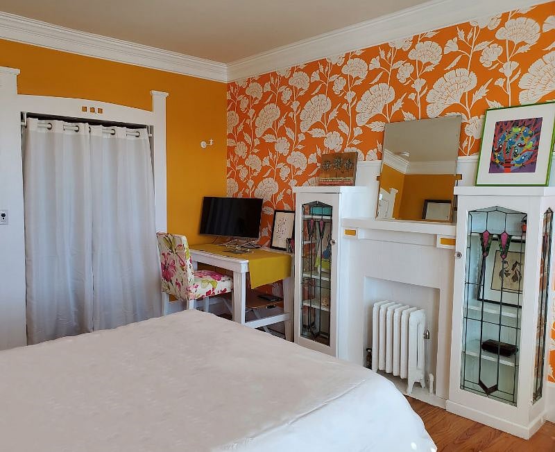 Workspace in bedroom