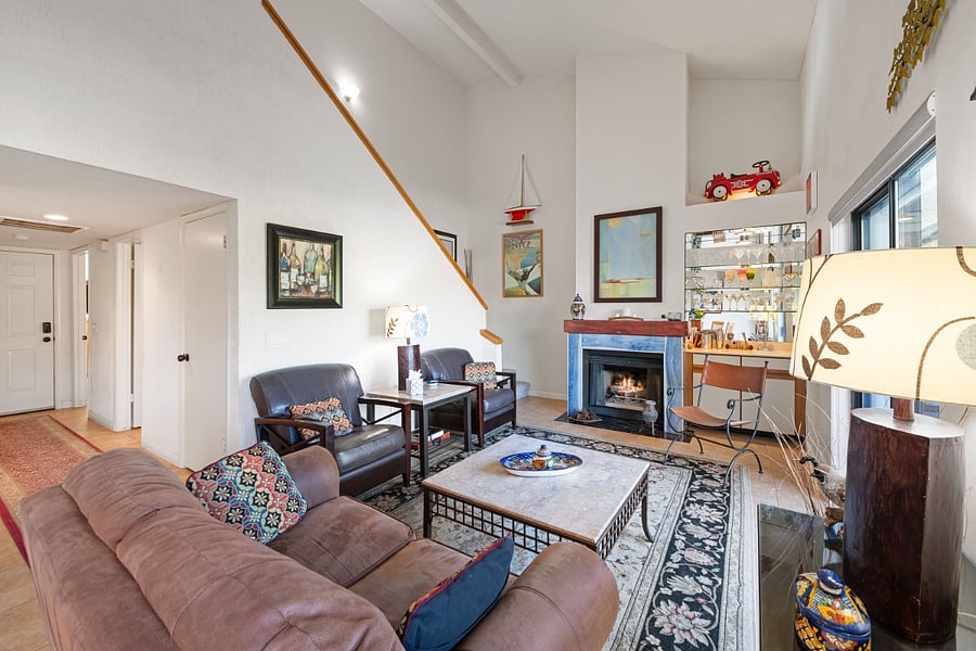 Living room and stairs