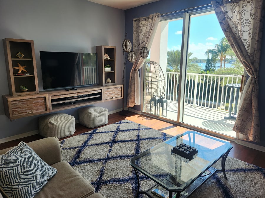 Living Room With a view of the Intercoastal