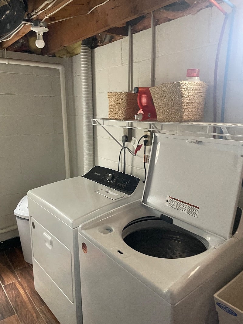 Washer and dryer installed 2023.