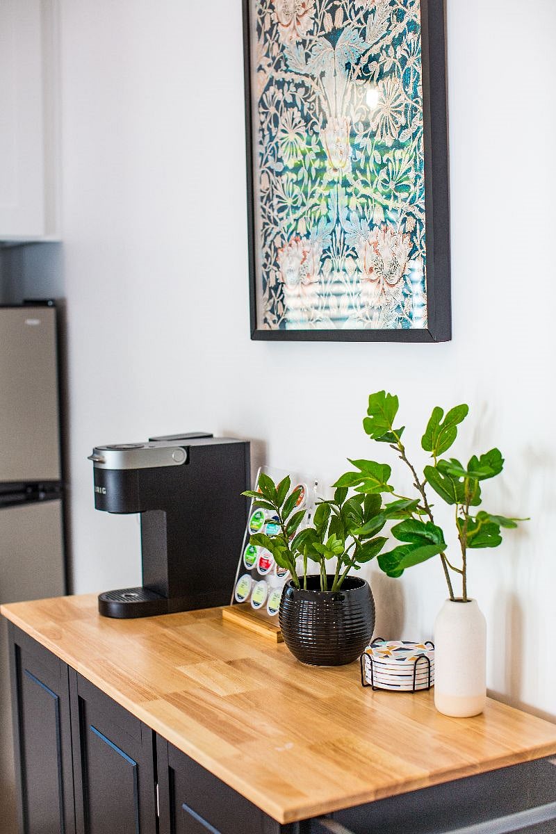 Keurig coffee station with starter pods