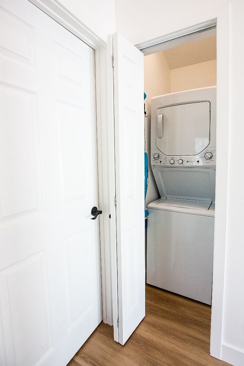In unit washer and dryer