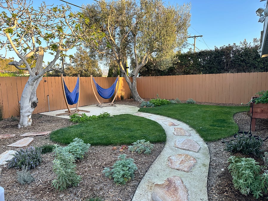 Shared backyard