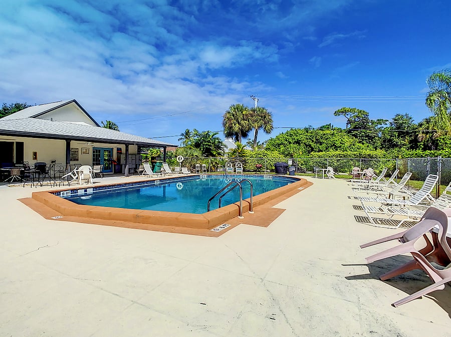 Community heated pool