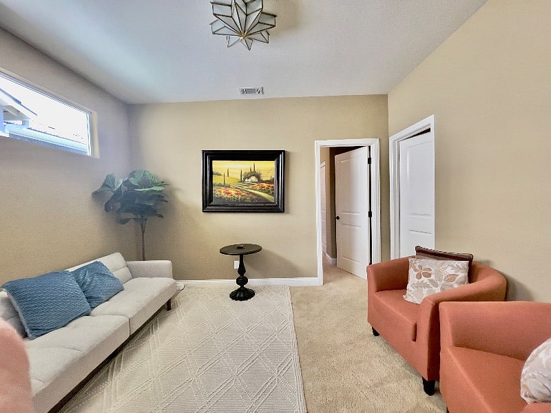 Loft on upper level