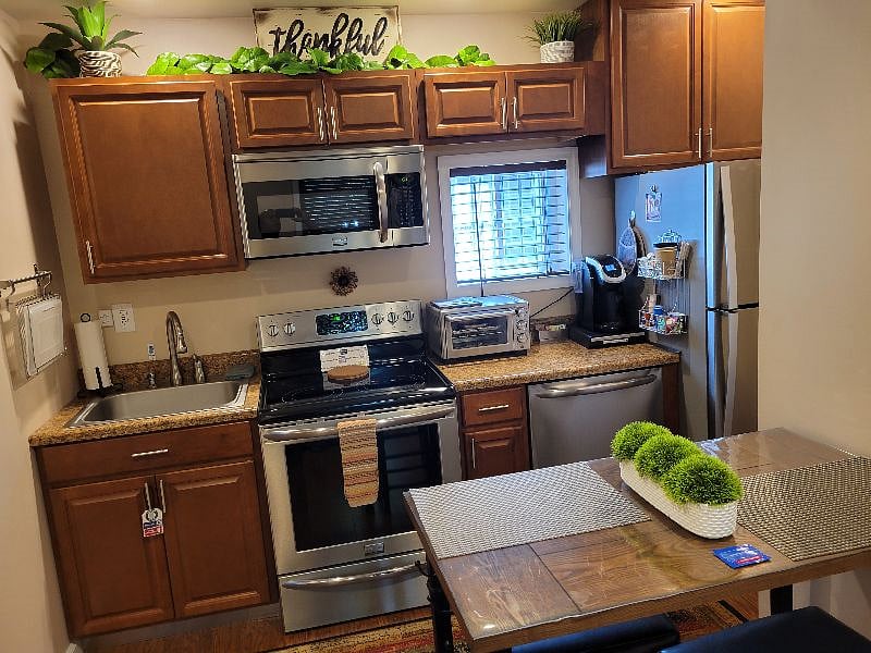 Fully stocked kitchen with everything you need