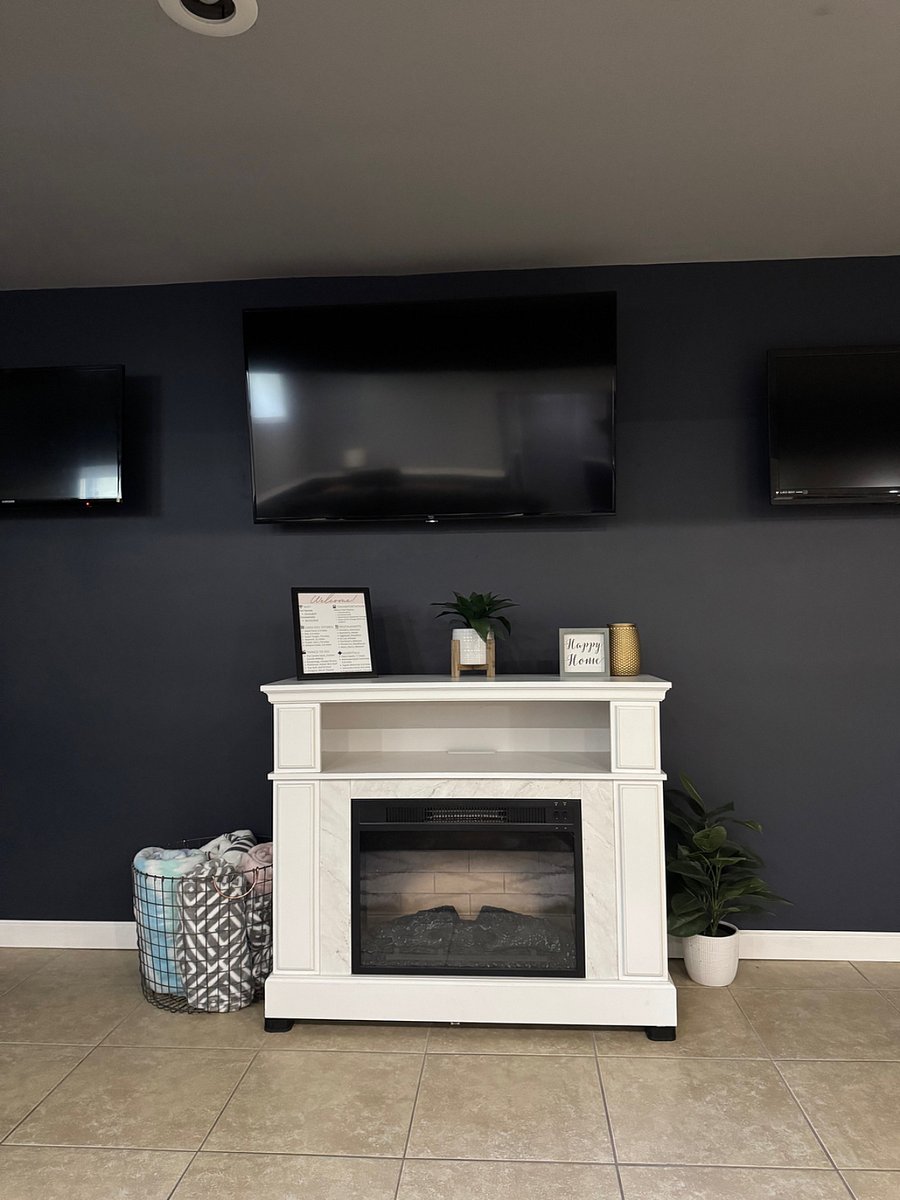 Electric Fireplace with Smart TV
