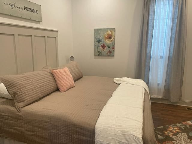 Second bedroom with King bed and large closet.