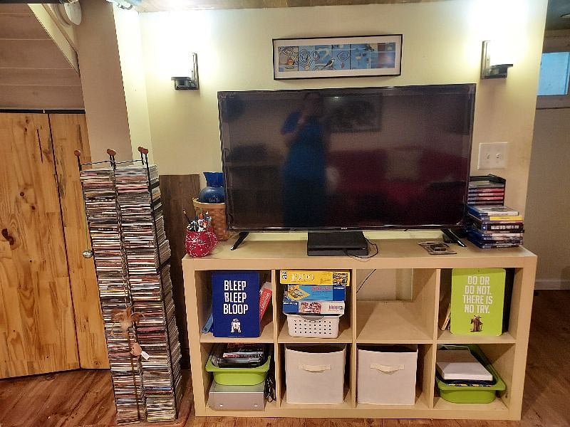 Second TV with playstation in the basement