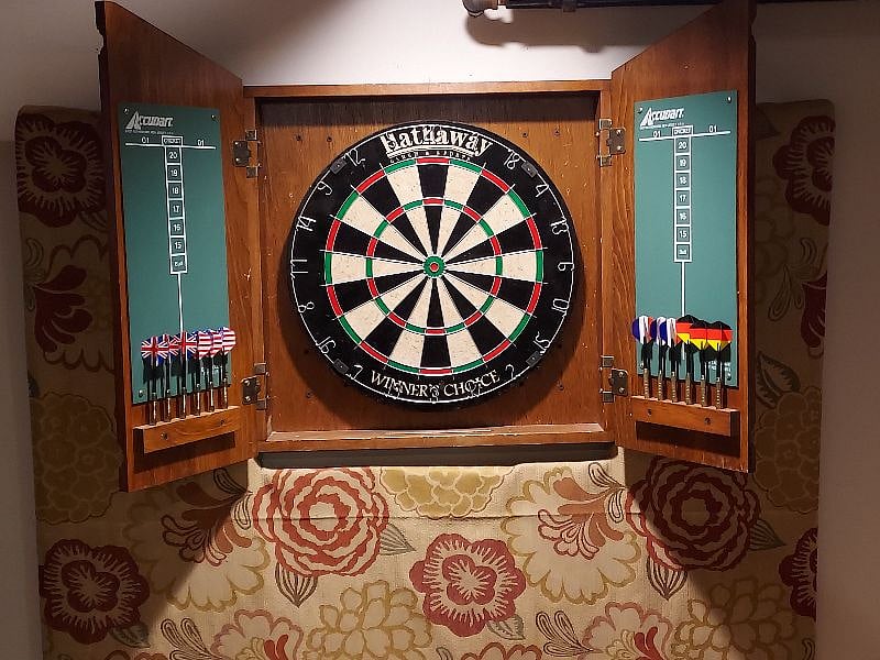 Darts in the basement