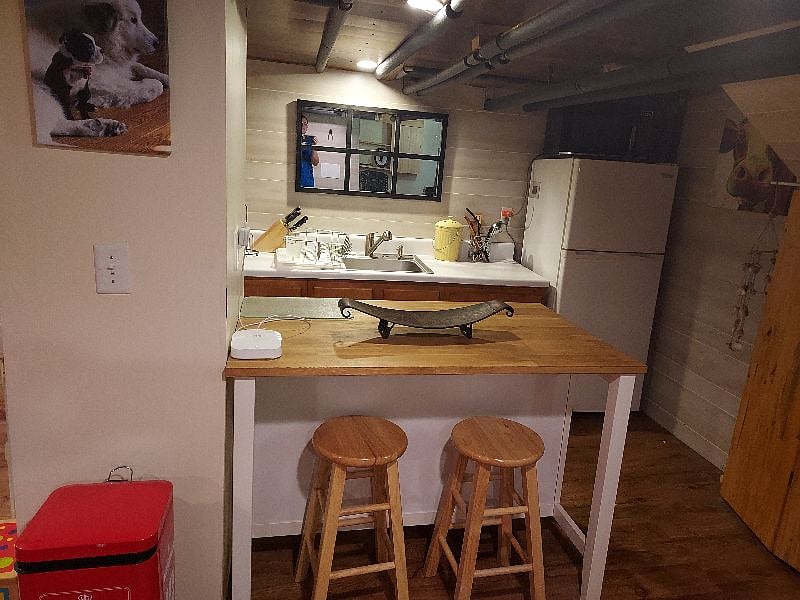 Kitchenette in the basement