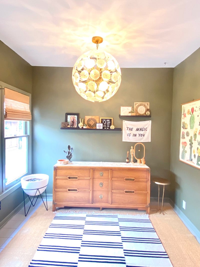 Plenty of storage in this flex space off of the kitchen.