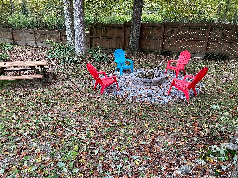 Fire pit for relaxing evenings by the fire