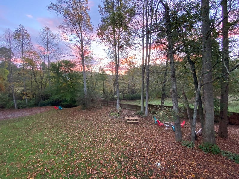 Sunrise at Mulberry House in Fall