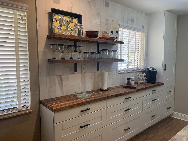 Lots of Drawers, Pantry Cabinet and Butcher Block Counters