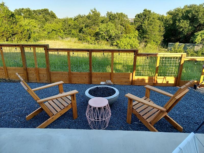 gas firepit area