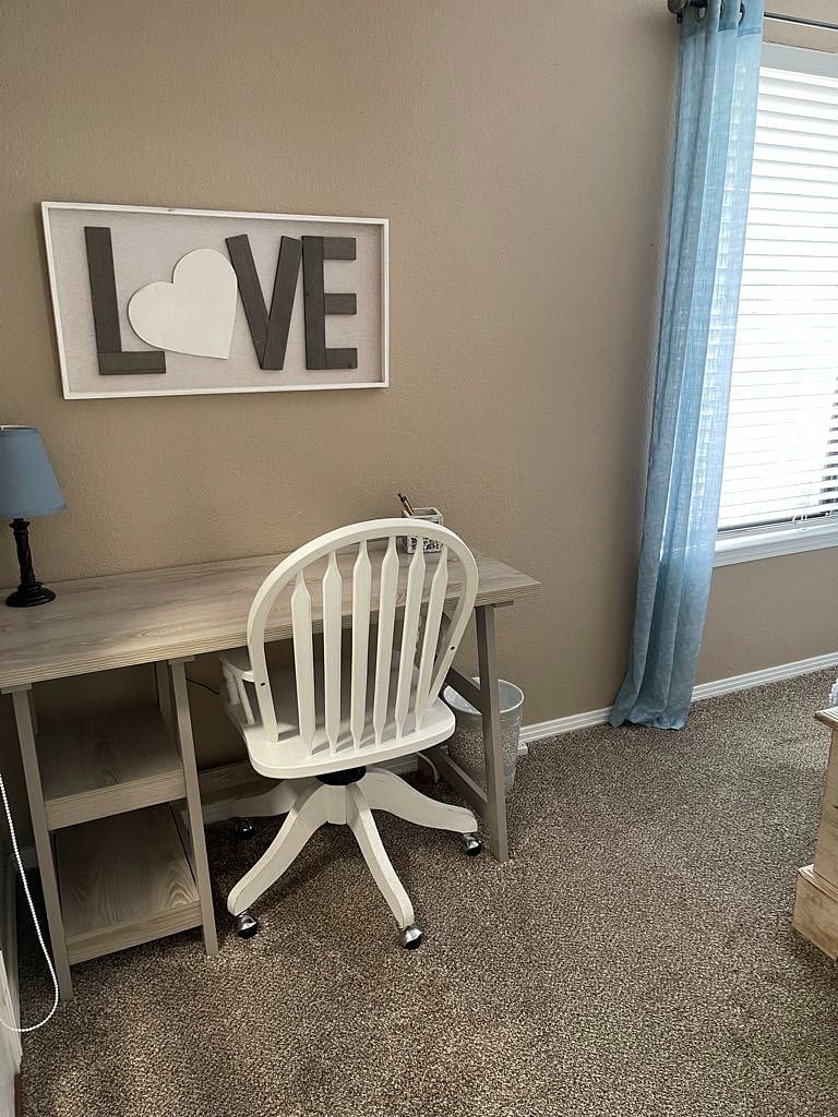 This smaller work space is in the "Love" bedroom.