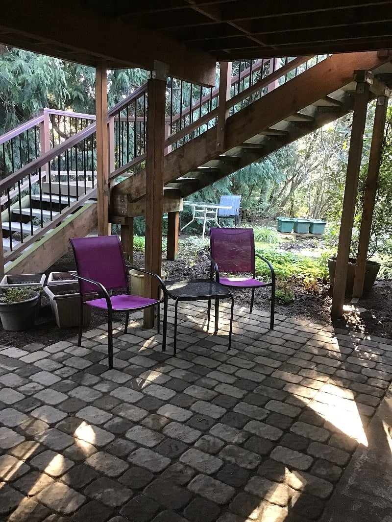 Private patio area
