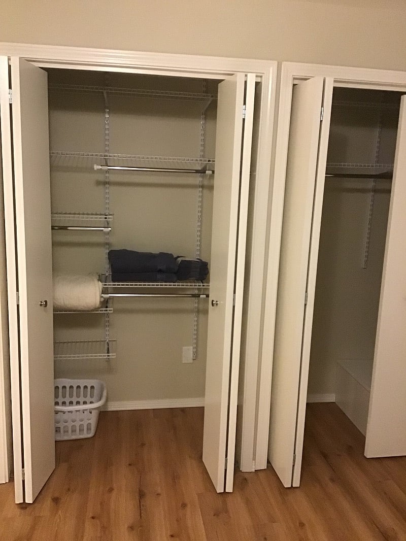 Lots of storage, 2 closets and a pantry.