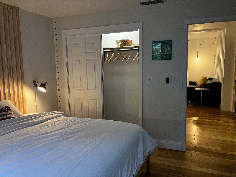 Bedroom closet.