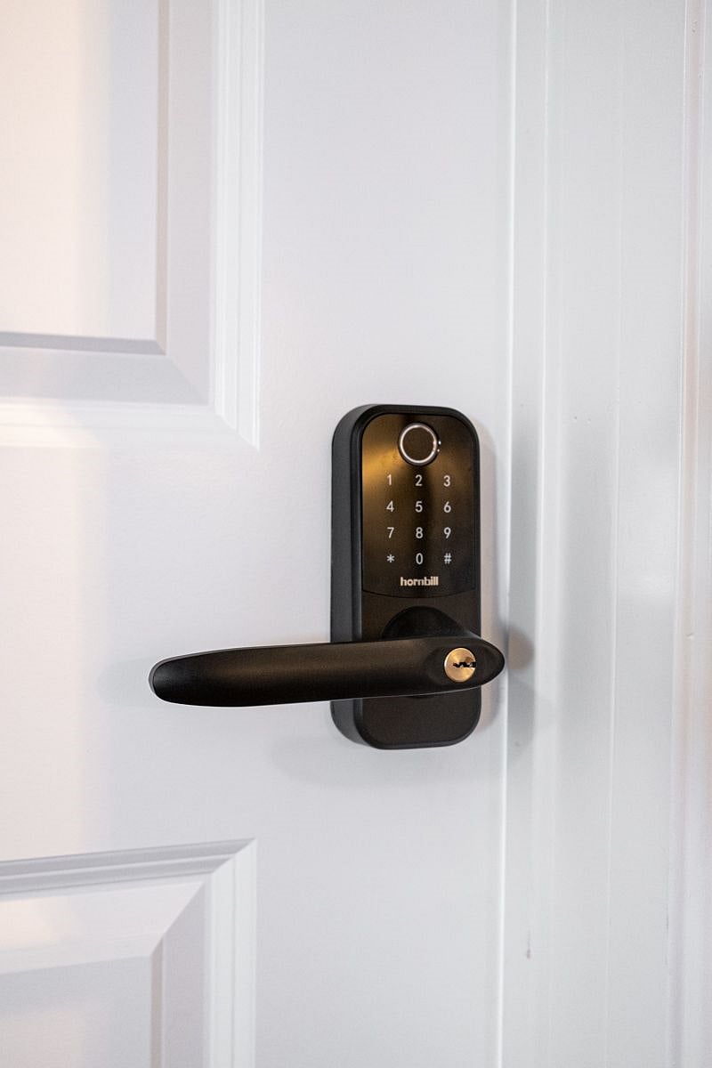 Individual smart locks for with own code for each bedroom