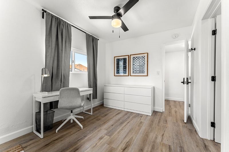Bedroom D with private half bathroom and shared shower: $1,650