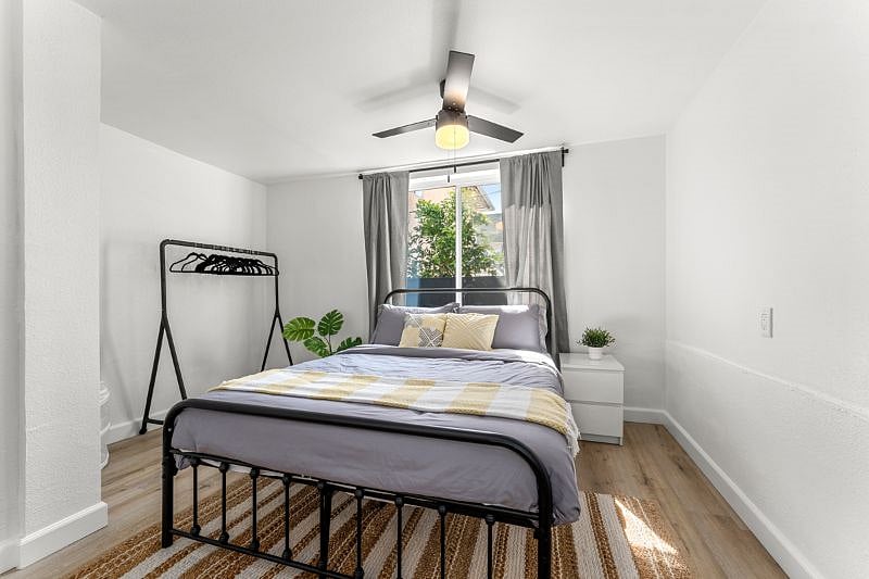 Bedroom D with private half bathroom and shared shower: $1,650