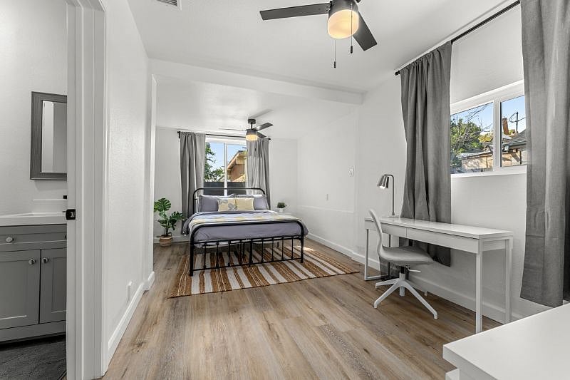 Bedroom D with private half bathroom and shared shower: $1,650