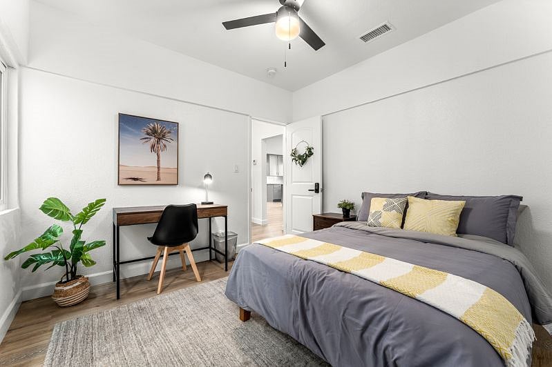 Bedroom B with shared bathroom: $1,450