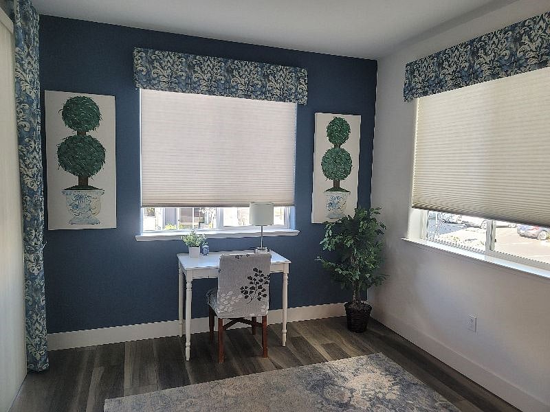 Home office/work space with lots of natural light
