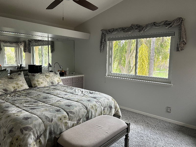 Primary bedroom with California King bed