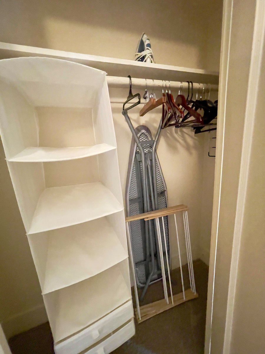 Second Bedroom: laundry amenities.