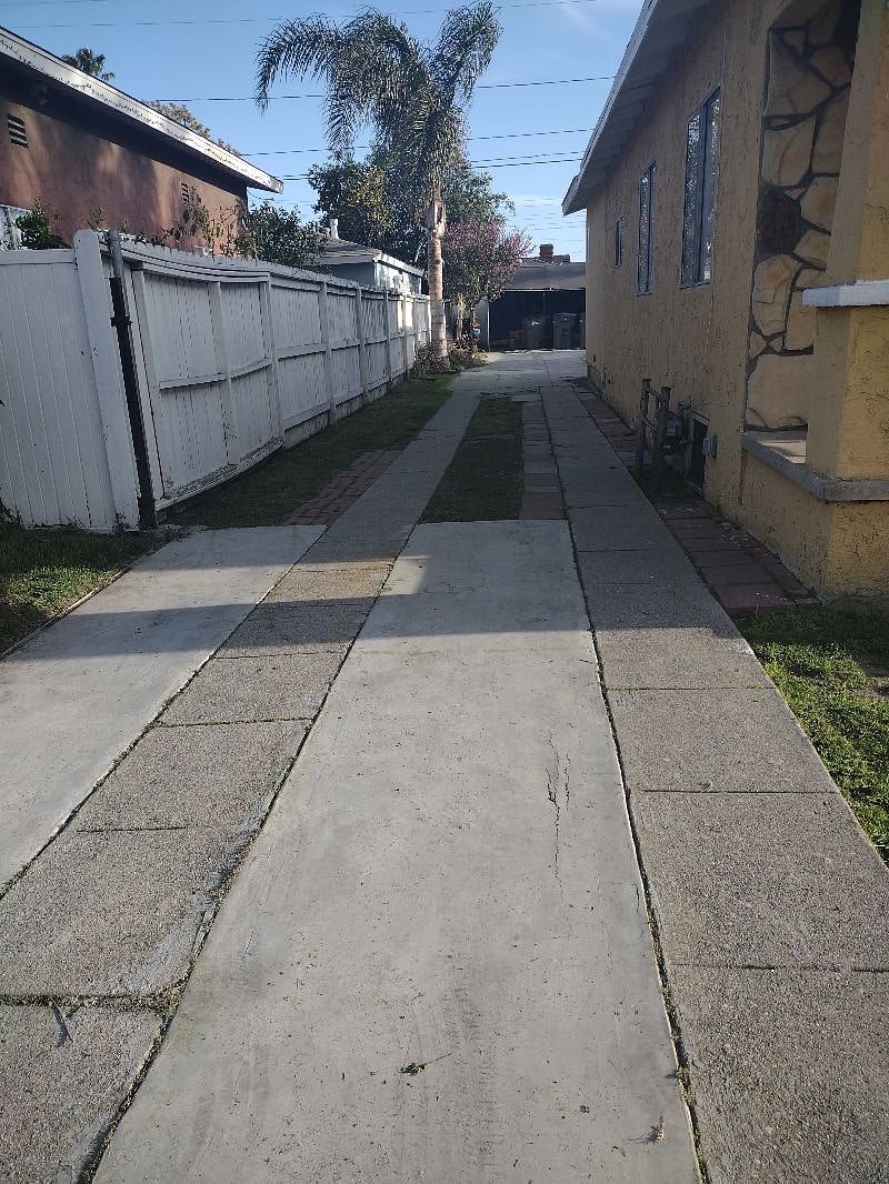 Entrance to the patio area and parking ....on the back 
