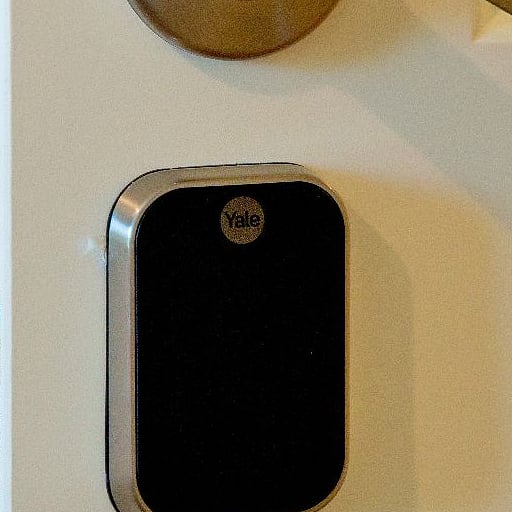 Keyless security pad for front door and each individual bedroom