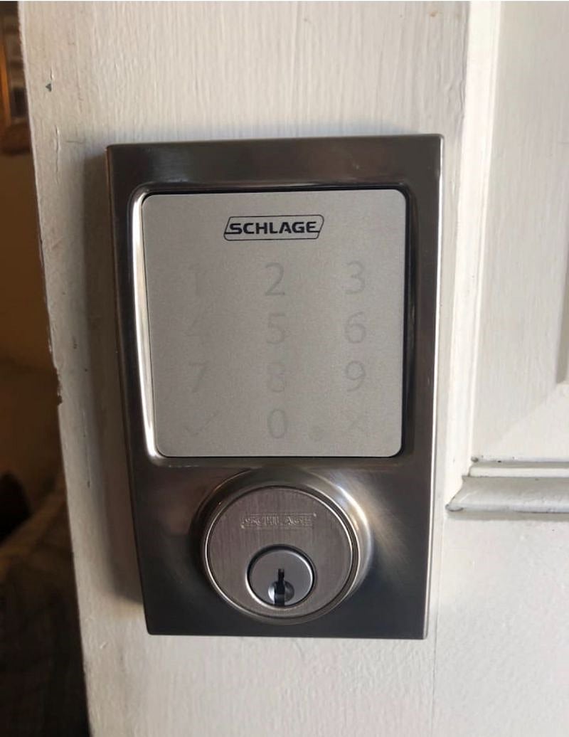 Key pad on front door