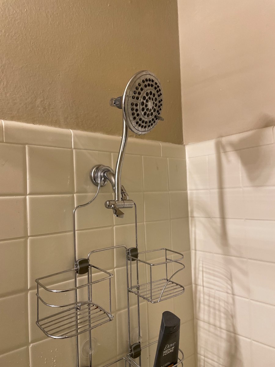 Extended shower for taller guest